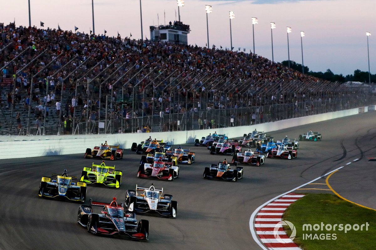 Will Power, Team Penske Chevrolet, StartColton Herta, Andretti Autosport w/ Curb-Agajanian Honda, Simon Pagenaud, Team Penske Chevrolet, Josef Newgarden, Team Penske Chevrolet, Marcus Ericsson, Chip Ganassi Racing Honda, Patricio O'Ward, Arrow McLaren SP Chevrolet, Felix Rosenqvist, Arrow McLaren SP Chevrolet, Scott Dixon, Chip Ganassi Racing Honda