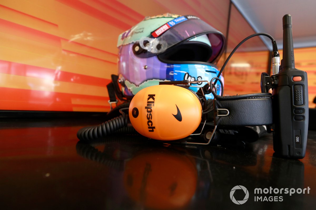 El casco de Daniel Ricciardo, McLaren