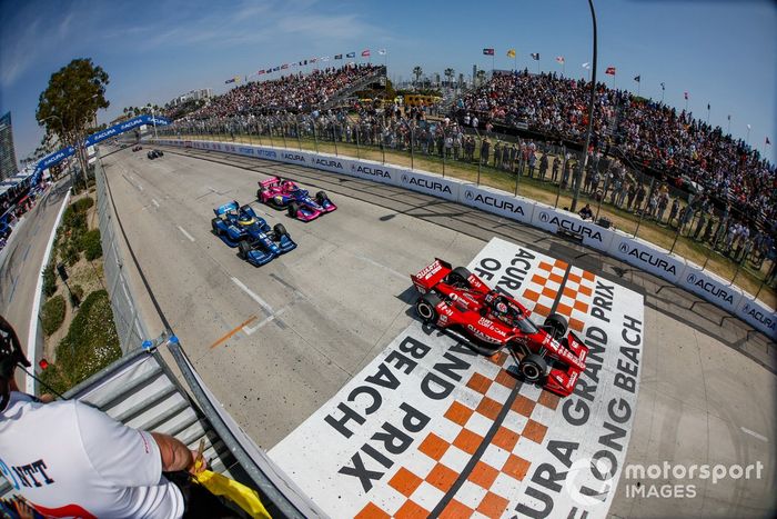 Graham Rahal, Rahal Letterman Lanigan Racing Honda Jimmie Johnson, Chip Ganassi Racing Honda Alexander Rossi, Andretti Autosport Honda