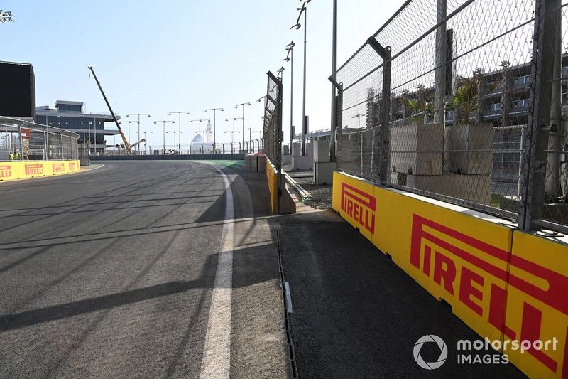 Jeddah Street Circuit corner 2 and 3 detail 
