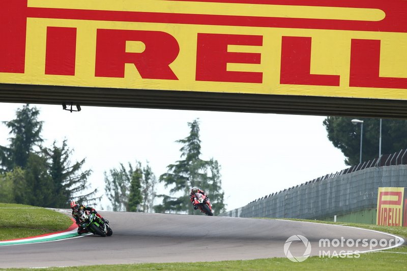 Jonathan Rea, Kawasaki Racing Team, Chaz Davies, Aruba.it Racing-Ducati Team