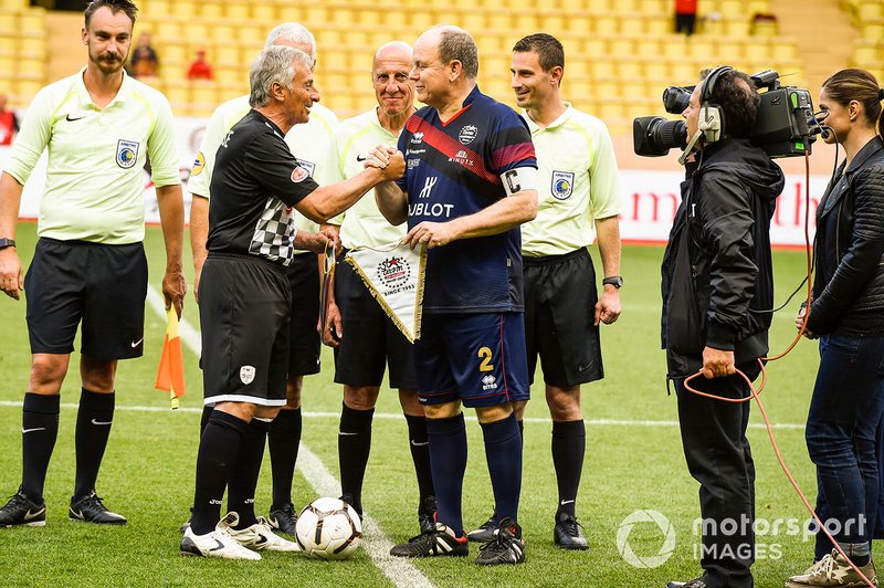 Riccardo Patrese and H.S.H. Prince Albert of Monaco