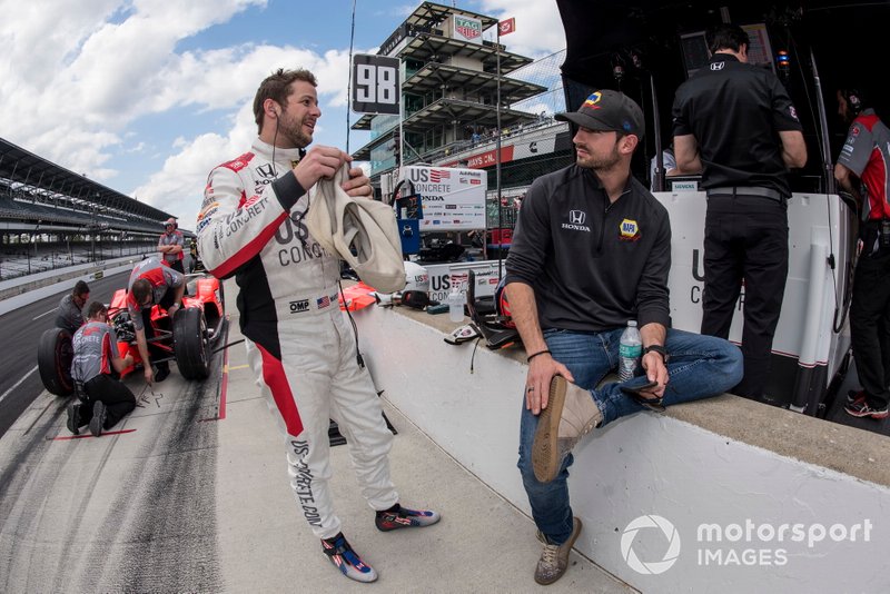 Marco Andretti, Andretti Herta with Marco & Curb-Agajanian Honda y Alexander Rossi, Andretti Autosport Honda