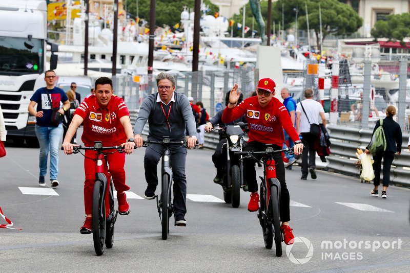 Charles Leclerc, Ferrari on a bike