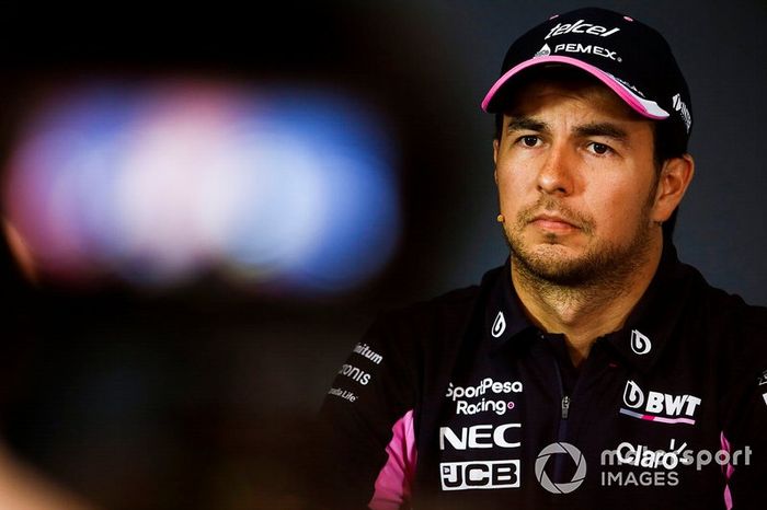 Sergio Pérez, Racing Point en la conferencia de prensa