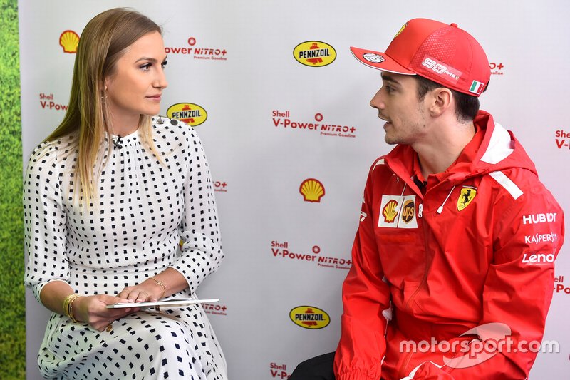 Julia Piquet, Charles Leclerc, Ferrari alla Shell House