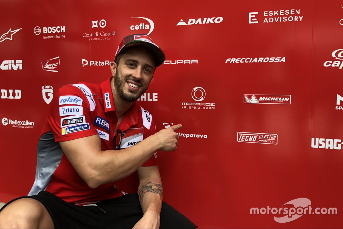 Dovizioso è consapevole del contributo Megaride nello sviluppo della Ducati