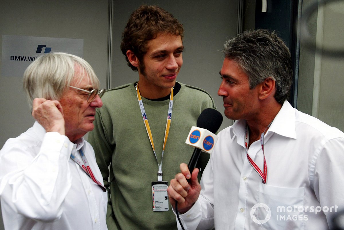 Bernie Ecclestone, Valentino Rossi, Mick Doohan