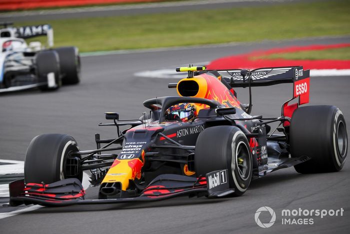 Alex Albon, Red Bull Racing RB16, George Russell, Williams FW43