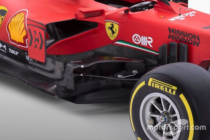 Ferrari SF1000 detalle de los sidepods 