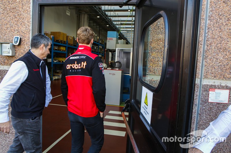 Visita di Chaz Davies agli stabilimenti Brembo