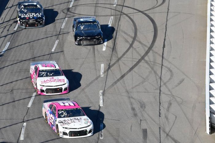 J.J. Yeley, Rick Ware Racing, Chevrolet Camaro GOTTA KILL IT TO HEAL IT, B.J. McLeod, Petty Ware Racing, Ford Mustang JACOB COMPANIES