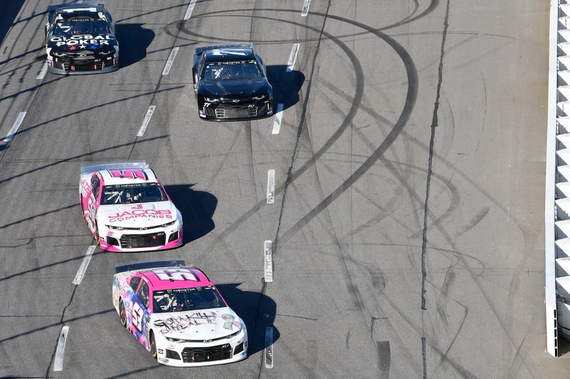 J.J. Yeley, Rick Ware Racing, Chevrolet Camaro GOTTA KILL IT TO HEAL IT, B.J. McLeod, Petty Ware Racing, Ford Mustang JACOB COMPANIES