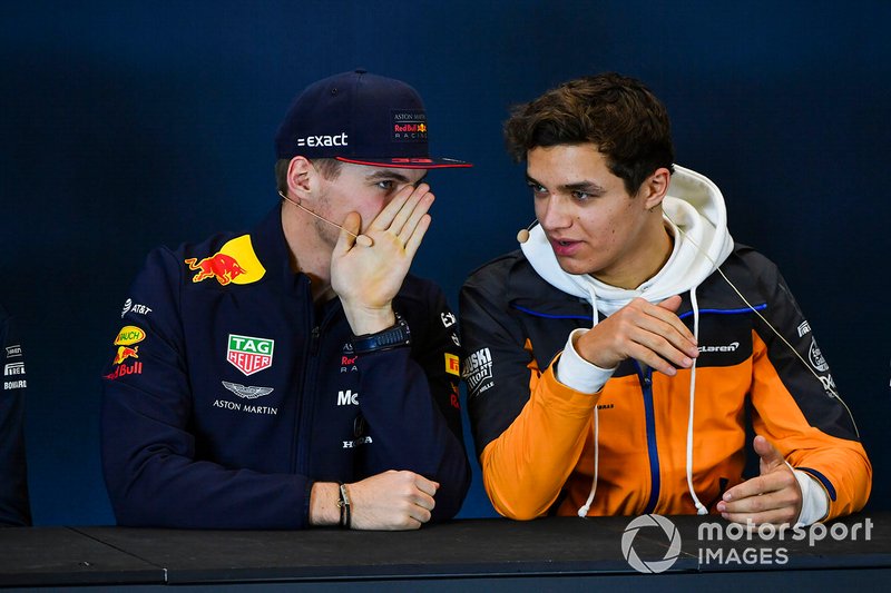 Press conference, Max Verstappen, Red Bull Racing and Lando Norris, McLaren