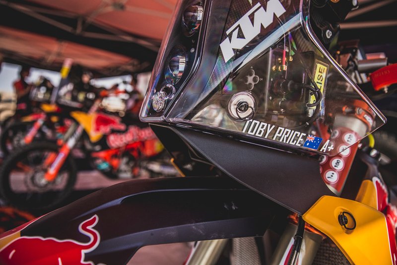 #1 Red Bull KTM Factory Racing: Toby Price, dettaglio della moto
