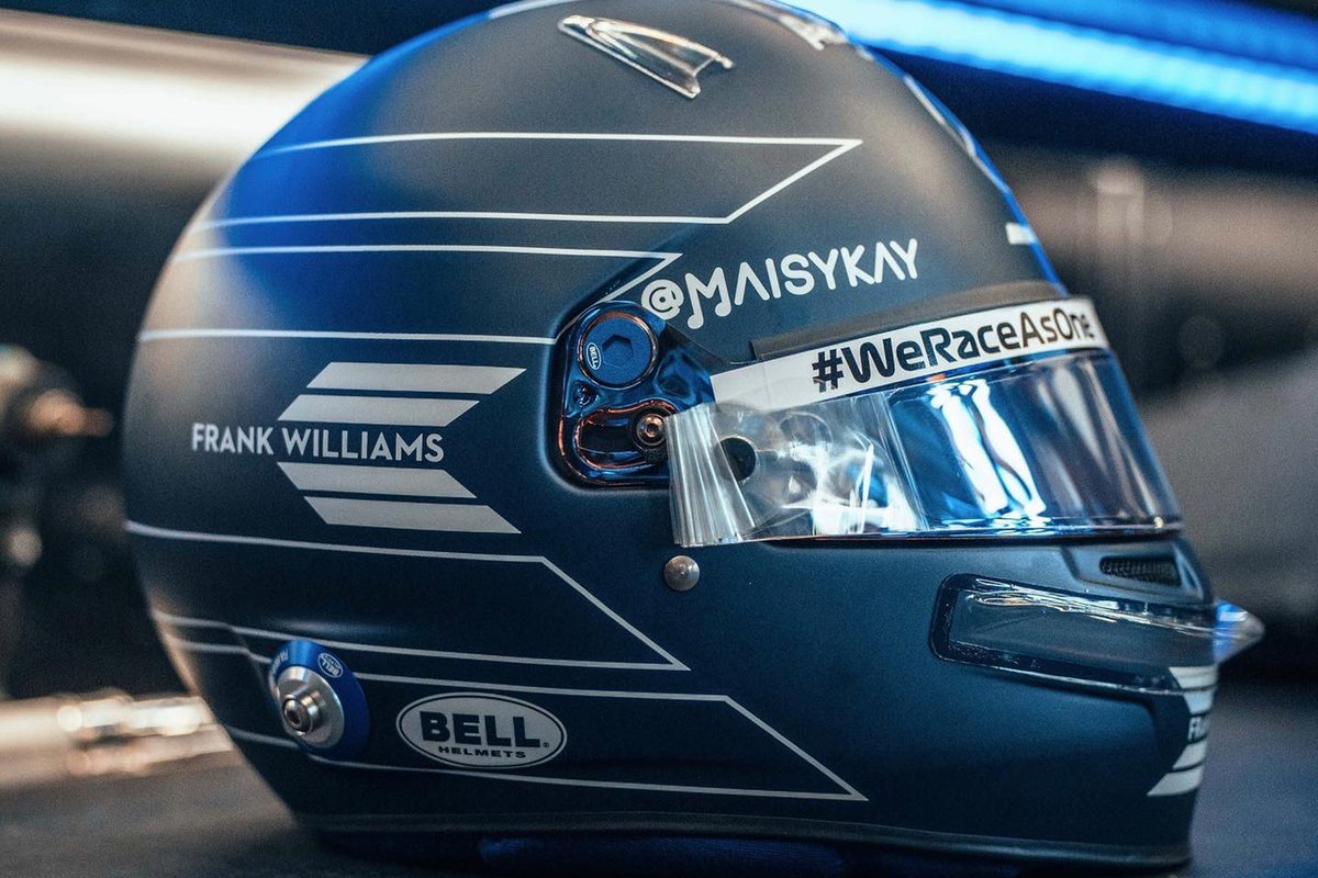 Le casque spécial de George Russell, Williams