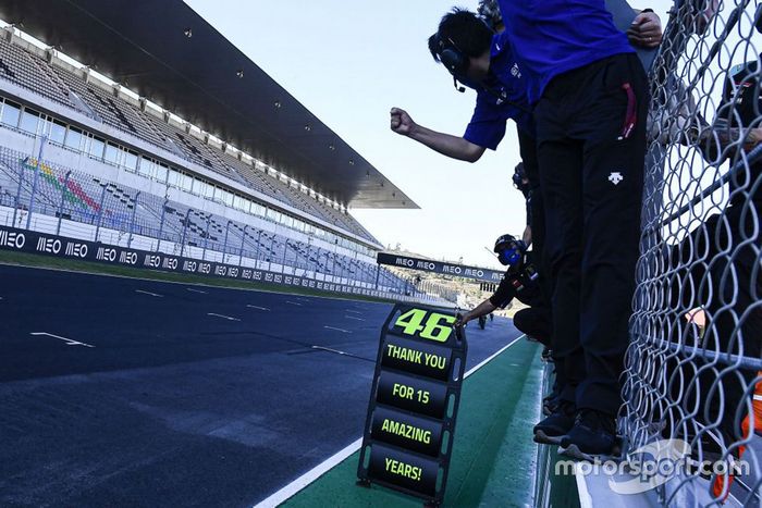 A despedida de Valentino Rossi da Yamaha Factory Racing