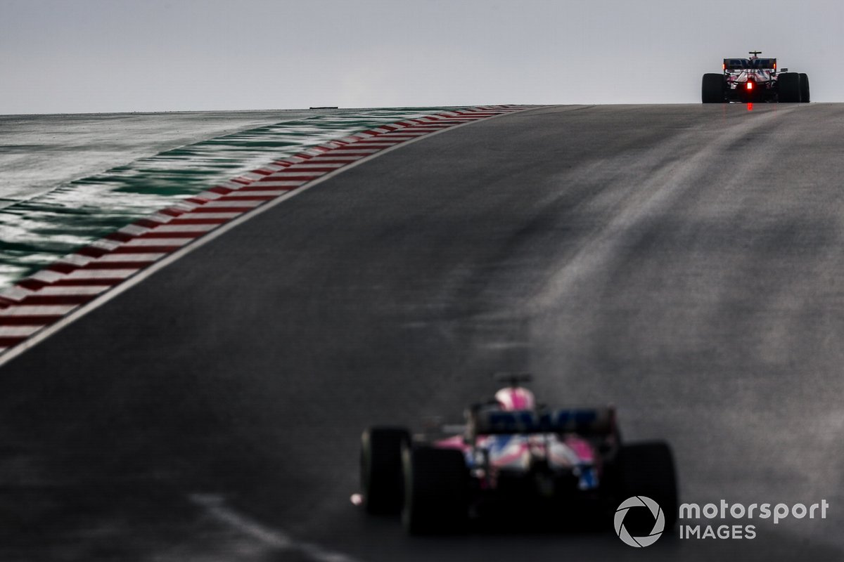 Lance Stroll, Racing Point RP20, Sergio Pérez, Racing Point RP20