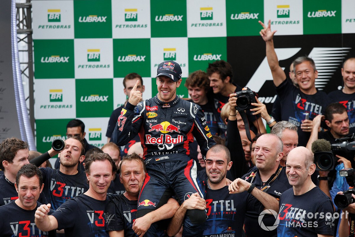 Vettel, en el GP de Brasil 2012 de F1