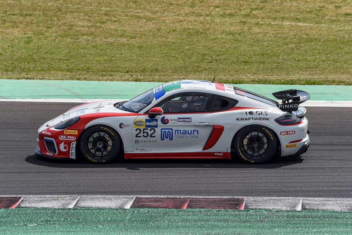 #252 Ebimotors, Porsche 718 Cayman GT4: Sabino De Castro, Matteo Arrigosi 
