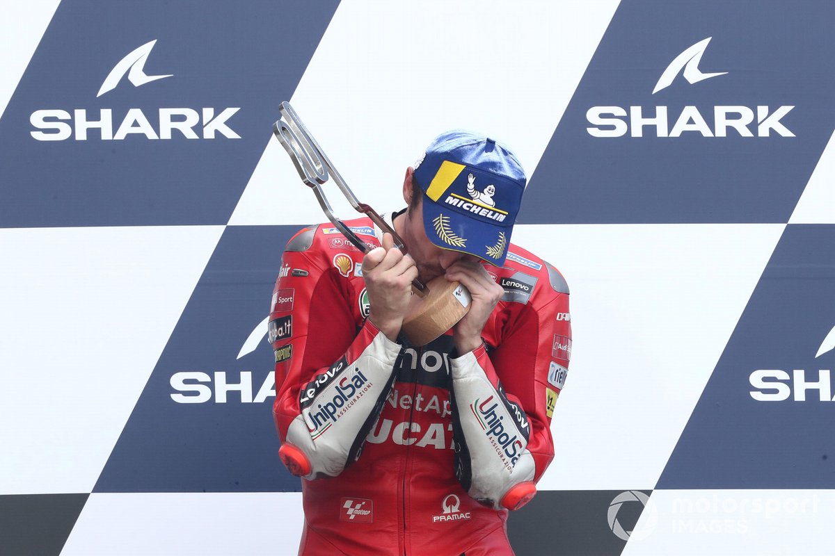 Podio: ganador Jack Miller, Ducati Team