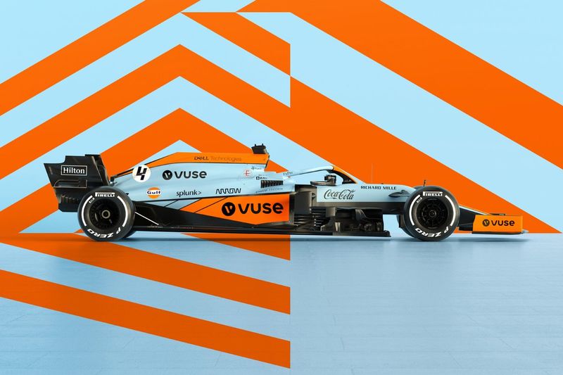 F1マクラーレン ポロシャツ GULFカラー McLaren ポロシャツ F1マクラーレン ポロシャツ GULFカラー