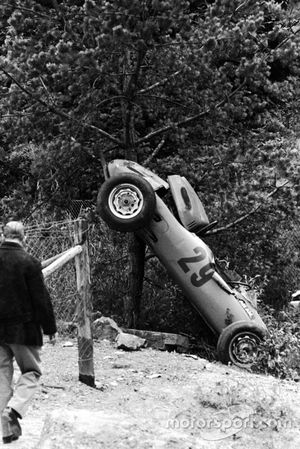 Carel Godin de Beaufort, Porsche 718, crash