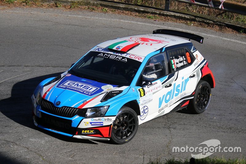 Stefano Albertini, Danilo Fappani, Skoda Fabia R5 #6, Mirabella Mille Miglia