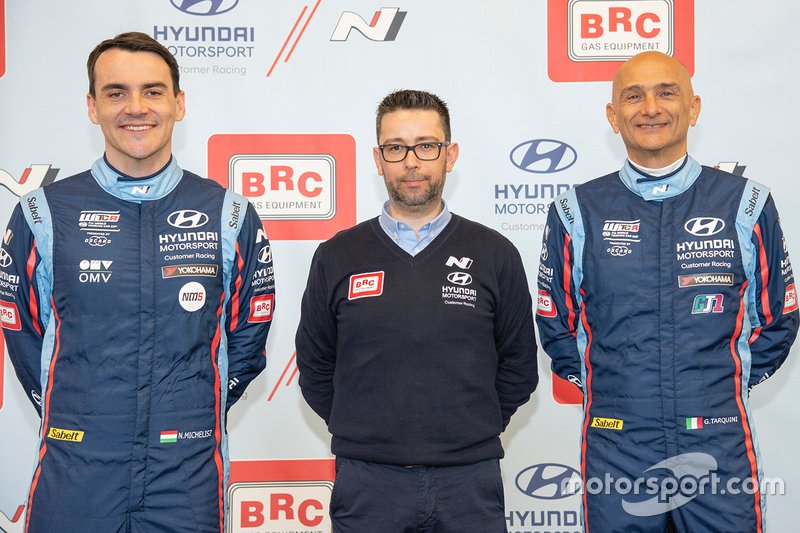 Norbert Michelisz, Gabriele Palmitesta, Gabriele Tarquini, Hyundai BRC Team