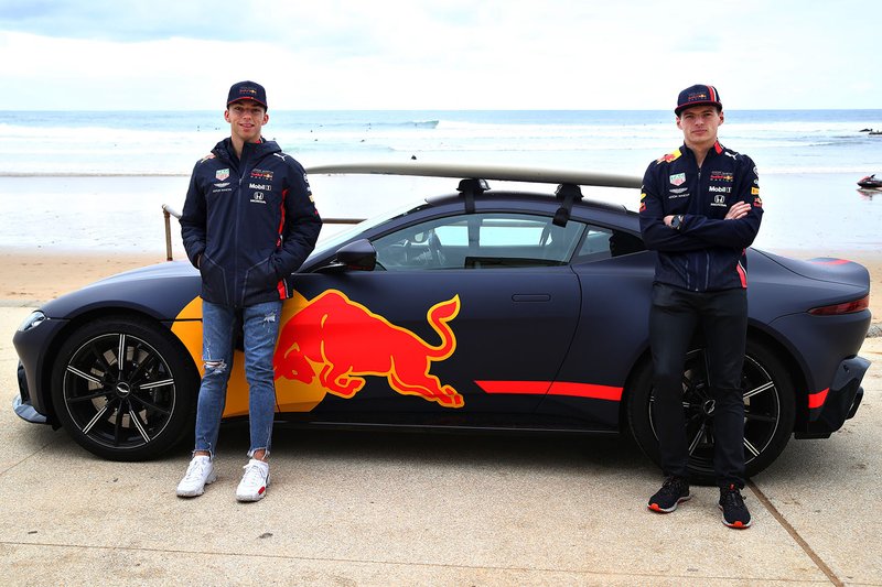 Max Verstappen, Red Bull Racing e Pierre Gasly, Red Bull Racing