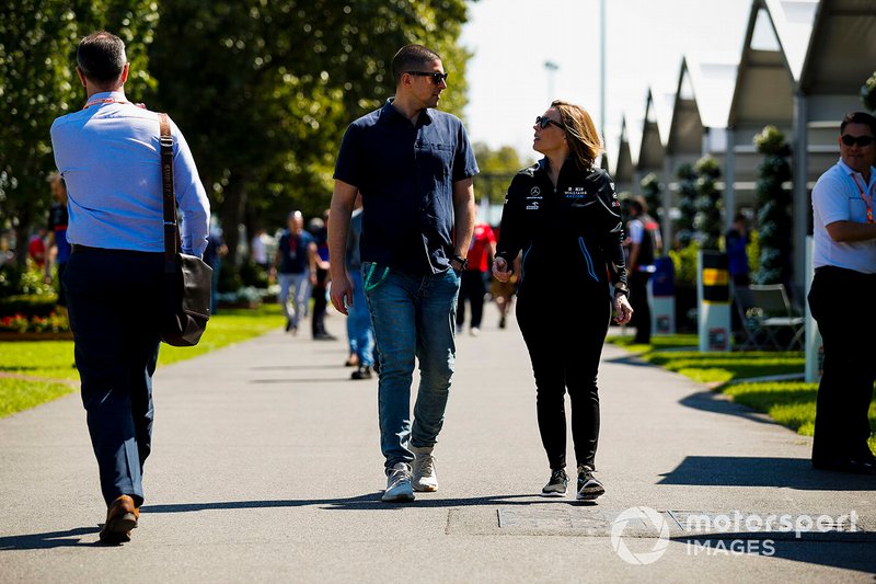 Claire Williams, Deputy Team Principal, Williams Racing and Marc Harris