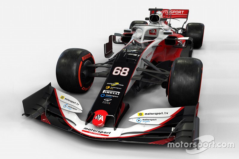 Motorsport Network F1 car mock-up