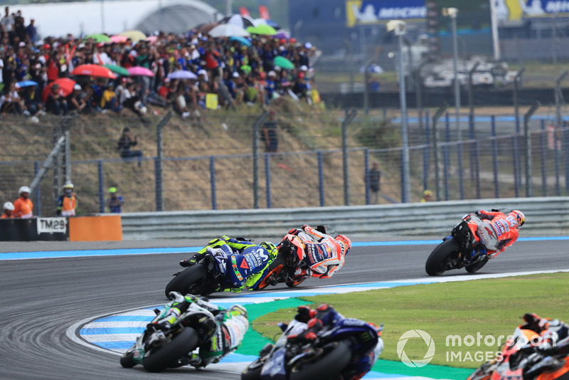Андреа Довіціозо, Ducati Team, Марк Маркес, Repsol Honda Team, Валентино Россі, Yamaha Factory Racing