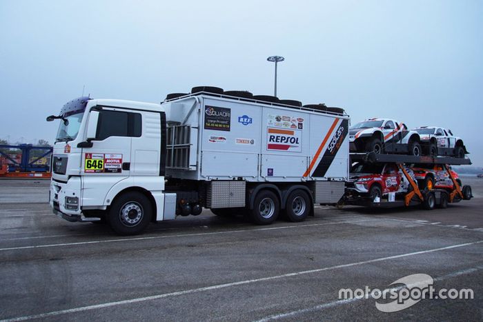 Preparativos de los equipos 