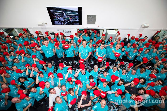 Celebración del Campeonato Mundial. Mercedes AMG F1 2018