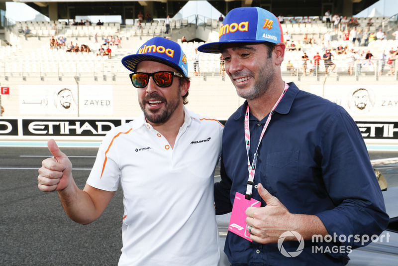 Fernando Alonso, McLaren, mit Jimmie Johnson