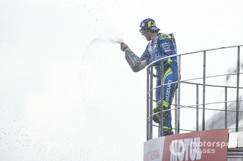 Second place Alex Rins, Team Suzuki MotoGP