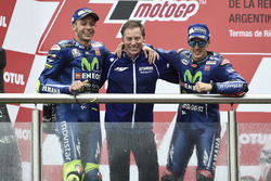 Podium: Second place Valentino Rossi, Yamaha Factory Racing, Lin Jarvis, Yamaha Factory Racing Manag