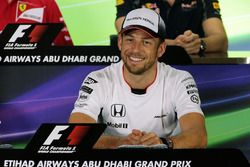 Jenson Button, McLaren in the FIA Press Conference