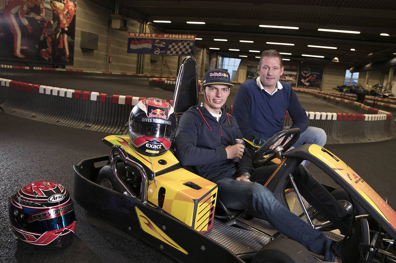 Max Verstappen e o pai Jos Verstappen, ex-F1