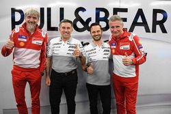 Gigi Dall'Igna, manager général de Ducati Team, Paolo Ciabatti, directeur sportif de Ducati Corse, Jorge Martínez, manager général d'Aspar Team