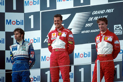 Podium: 1. Michael Schumacher, 2. Heinz-Harald Frentzen, 3. Eddie Irvine
