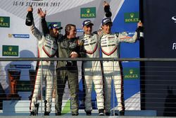 Winners Timo Bernhard, Earl Bamber, Brendon Hartley, Porsche Team