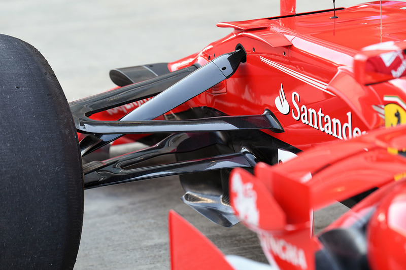 Ferrari SF70H front suspension detail