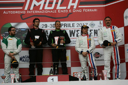 Gara 1 Podio GTCup: Di Leo-Poppy; Eugenio Pisani, Siliprandi; Nicolosi-La Mazza, Ebimotors