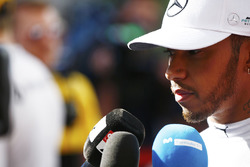 Lewis Hamilton, Mercedes AMG F1 with media