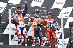 Podium: race winner Marc Marquez, Repsol Honda Team, second place Danilo Petrucci, Pramac Racing, th