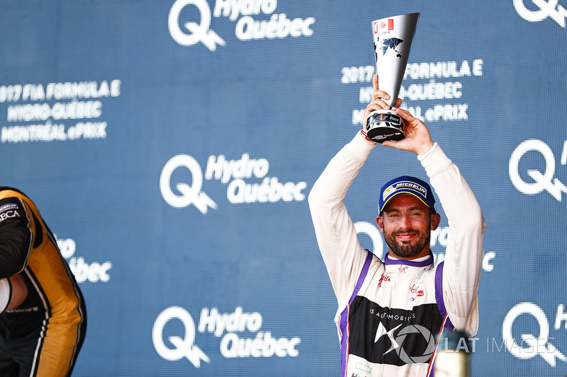 José María López, DS Virgin Racing, celebra en el podio