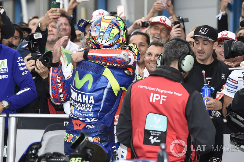 Carrera ganador Valentino Rossi, Yamaha Factory Racing, Danilo Petrucci, Pramac Racing