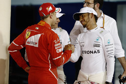Polesitter: Valtteri Bottas, Mercedes AMG, second place Lewis Hamilton, Mercedes AMG, third place Sebastian Vettel, Ferrari
